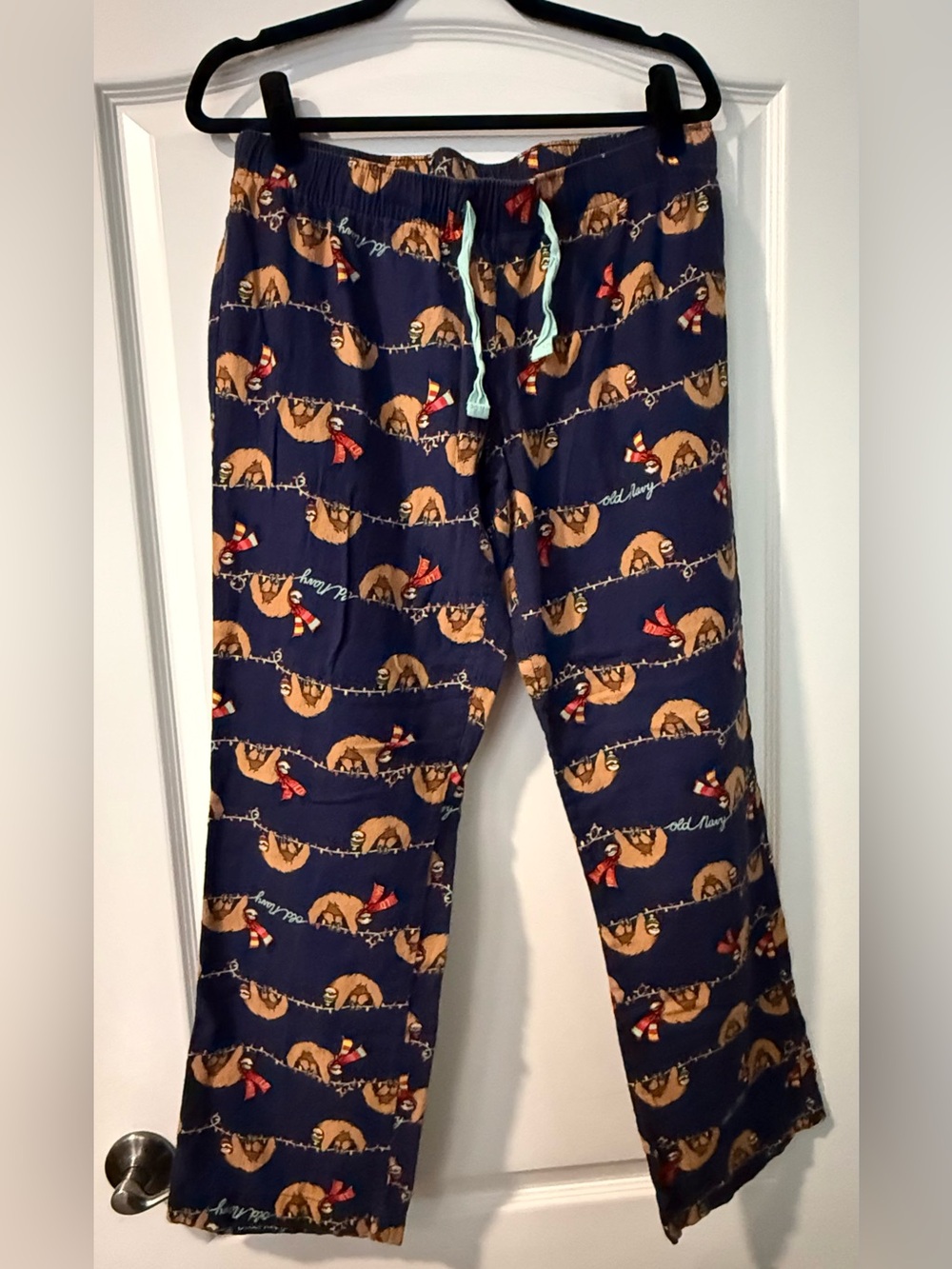 Old Navy Sloth Holiday Print Pajama Pants - Navy